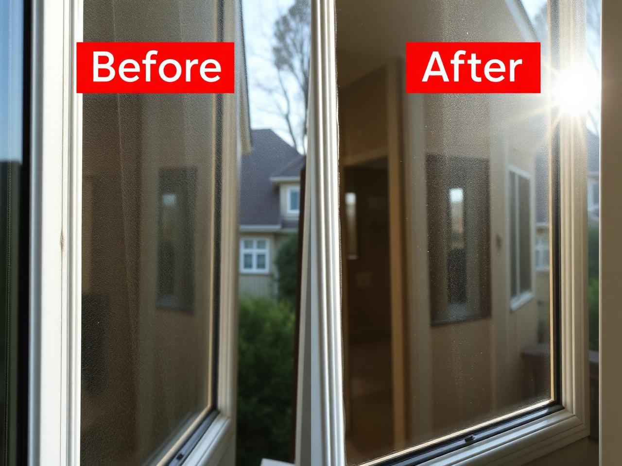 Before and after — Residential glass